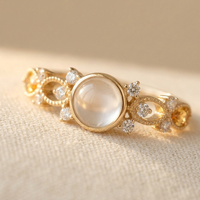 Synthetic Moonstone Ring