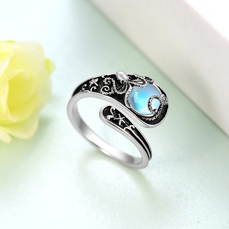 Maude moonstone ring