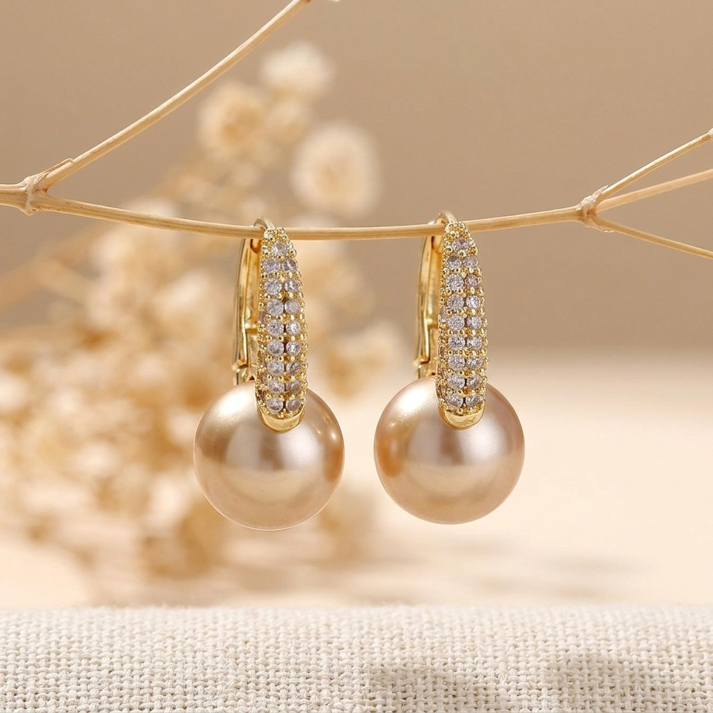 French Vintage Imitation Pearl Drop Earrings