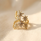 Elegant Vintage Geometric Gold Plated Ring