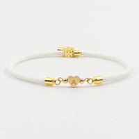 Adjustable Heart Letter Initial Bracelets