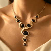 Gradient Shaped Y Necklace Set