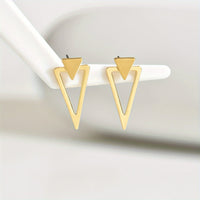 Modern Style Minimalist Triangle Drop Earrings
