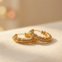 Margaux Artisan Hoop Earrings
