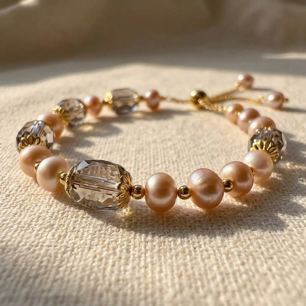 French Retro Purple Crystal Bracelet