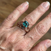 Nature Green Crystal Ring