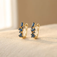 Simple U-Shaped Gold Hoop Earrings