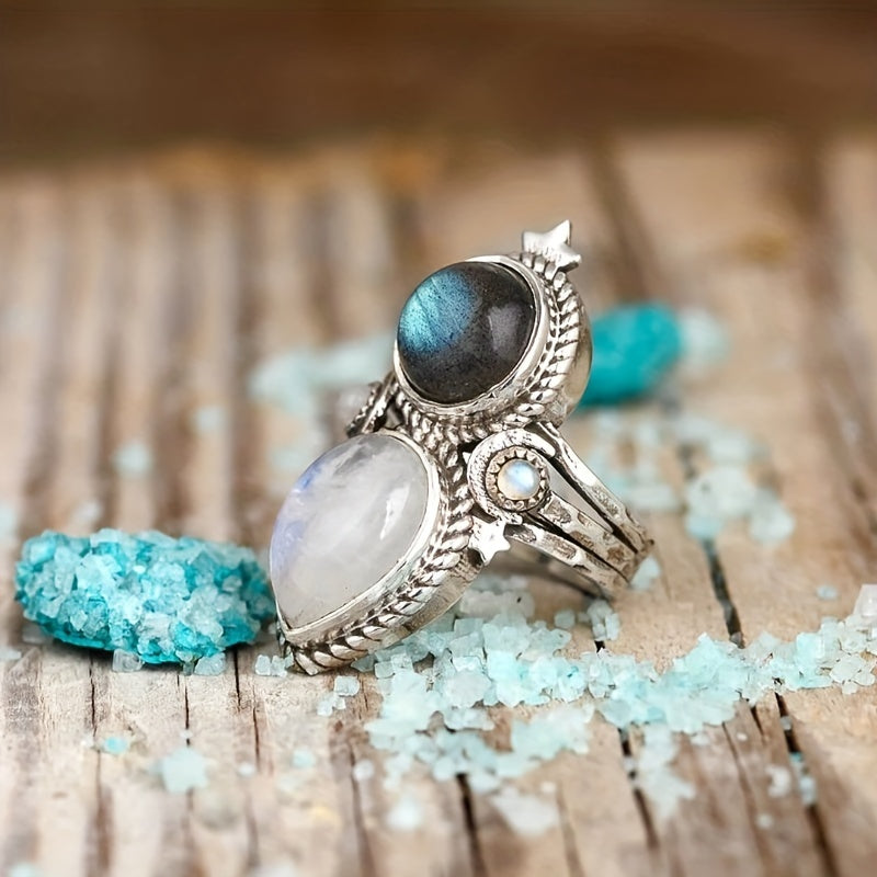 Wilhelmina moonstone ring