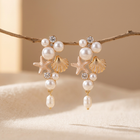 Bohemian Pearl Shell Dangle Earrings