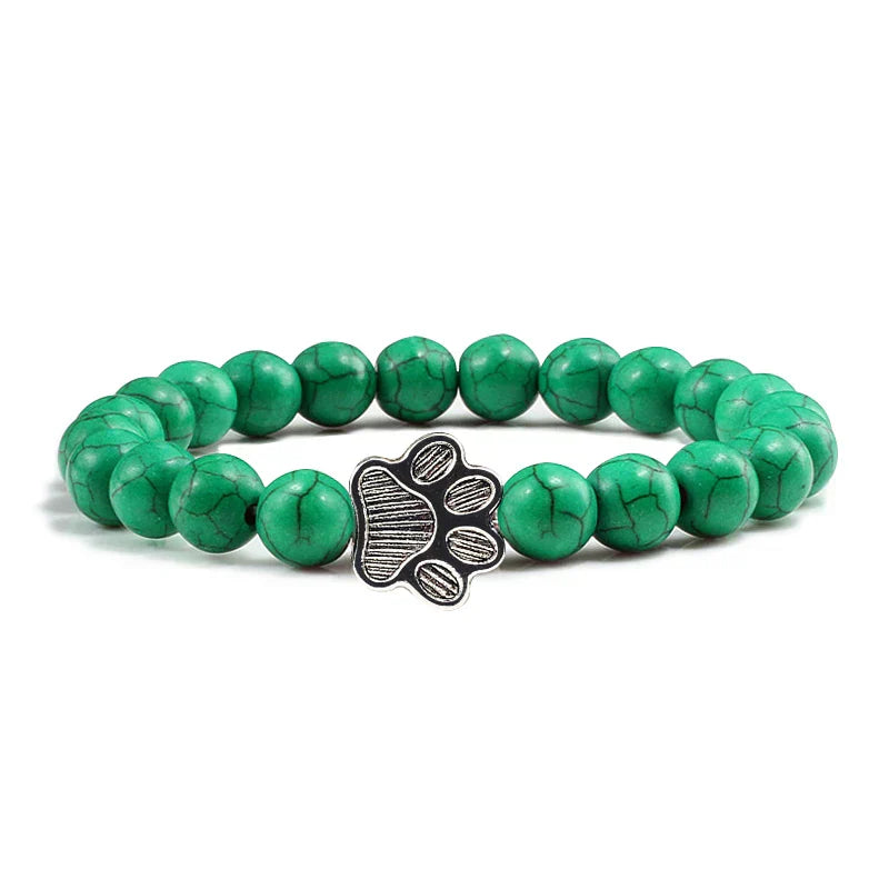 Bracelet with beaded paws