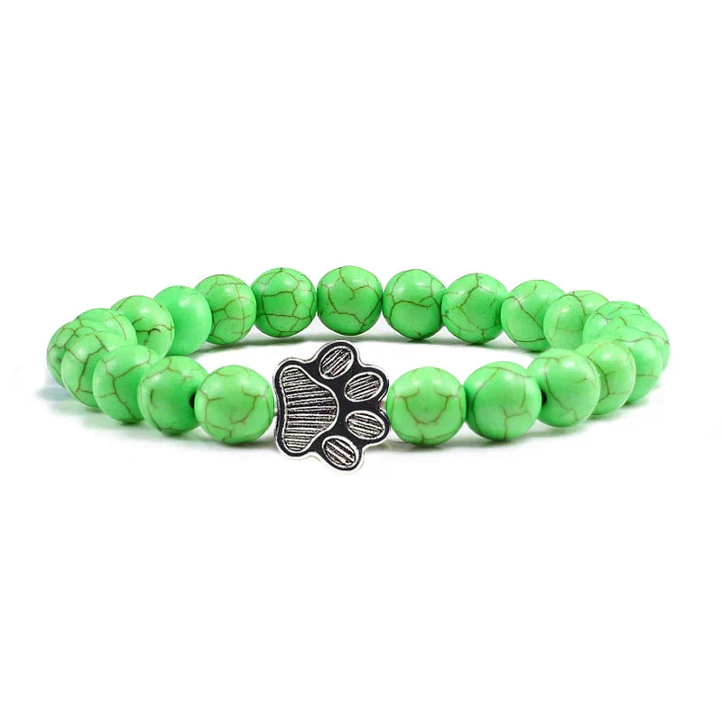 Bracelet with beaded paws