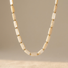 Natural Stone Geometric Ocean Beadwork Necklace