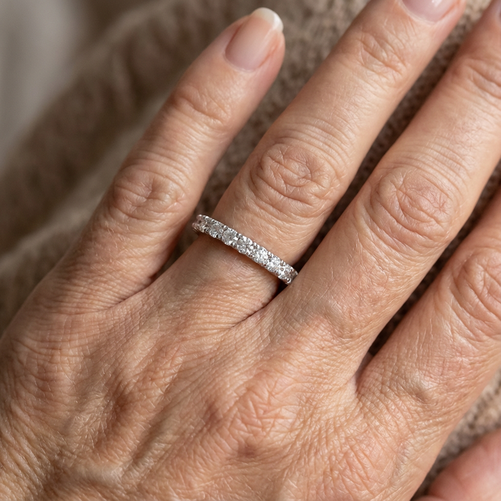 Wedding Band | White Gold