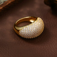 Elegant Cubic Zirconia Dome Ring