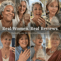 Red Heart Jewelry Set Pendant Necklace Earrings