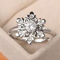 Elegant Minimalist Micro Paved Round Zirconia Ring
