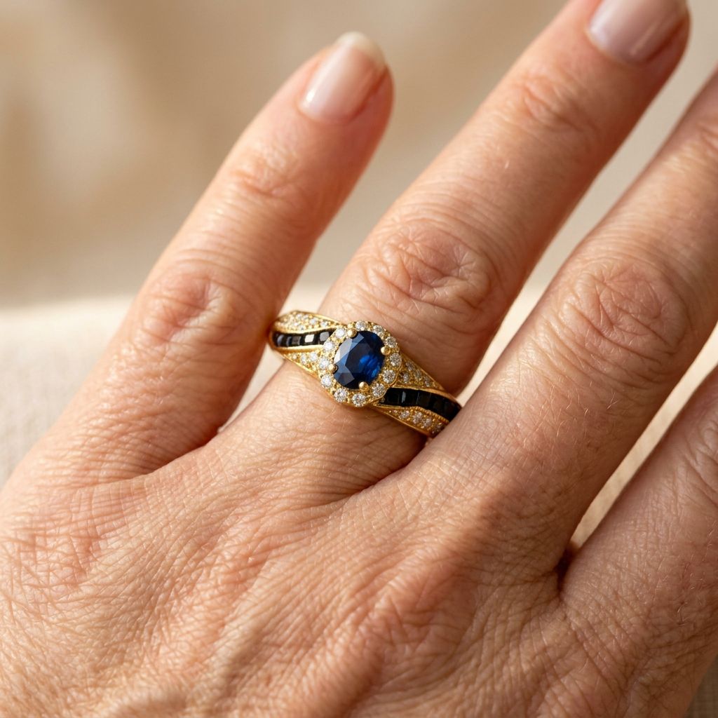 Lysara Gold Floral Cocktail Ring