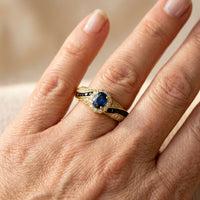Lysara Gold Floral Cocktail Ring