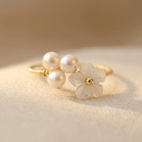 Delicate Artisan Gold Ring