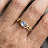 Synthetic Moonstone Ring