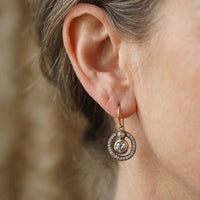 Celestine Gold & Zirconia Drop Earrings