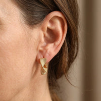 Textured Hoop Earrings