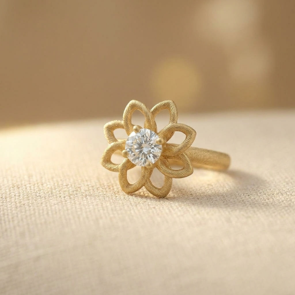Delysian Queen Solitaire Ring