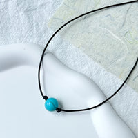 Bohemian Turquoise Stone Bead Adjustable Necklace
