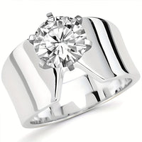 Bohemian Cubic Zirconia Wide Band Ring