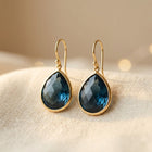 Azura Vintage Blue Crystal Drop Earrings