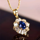 Kavella Noctazure Gold Necklace