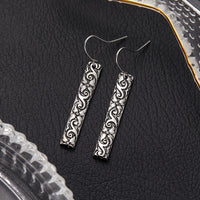 Vintage Boho Bar Pendant Earrings