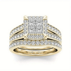 Elegant Vintage Stackable Zirconia Bridal Ring
