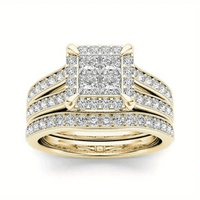 Elegant Vintage Stackable Zirconia Bridal Ring