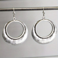 Bohemian Large Open Circle Tribal Style Hoop Earrings