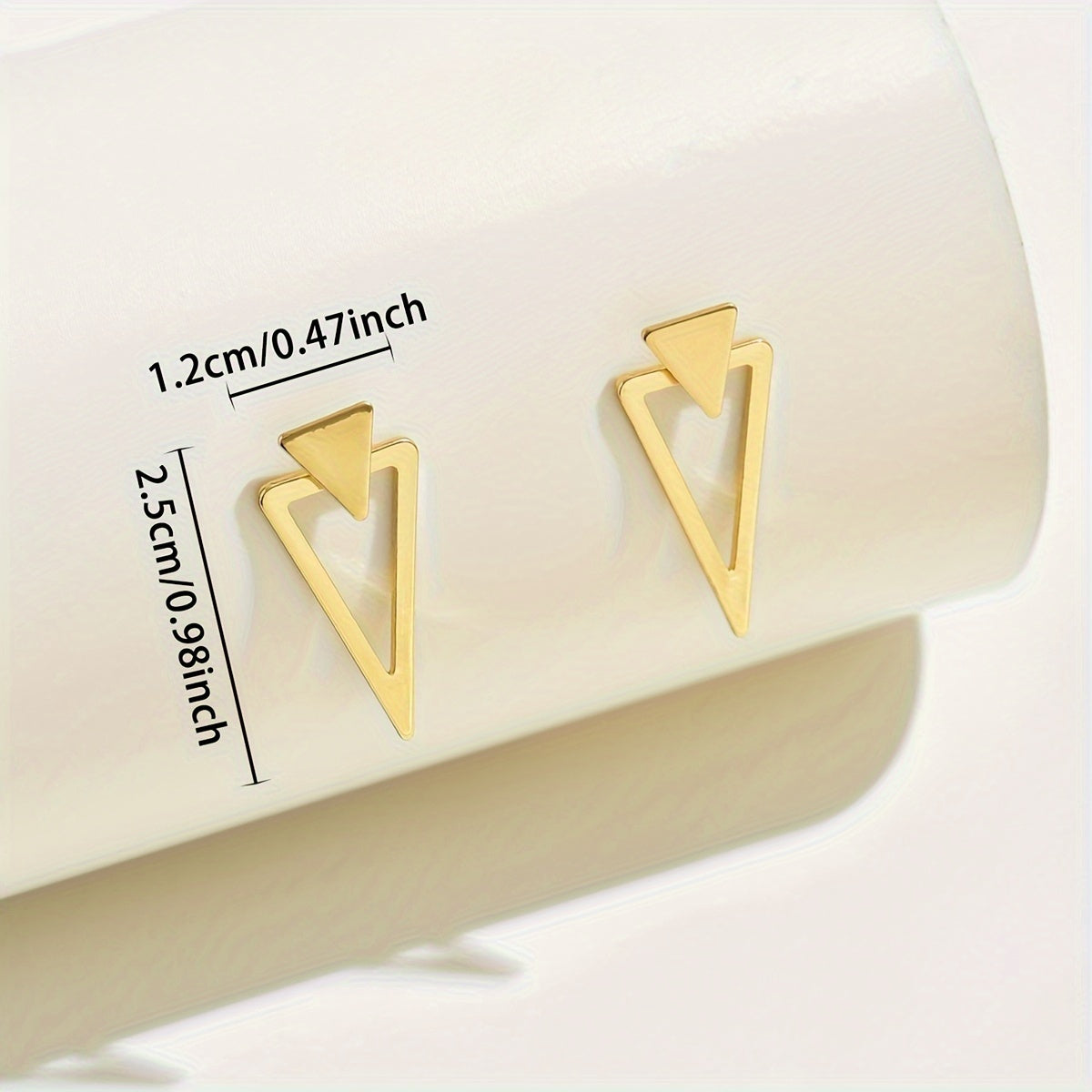 Modern Style Minimalist Triangle Drop Earrings