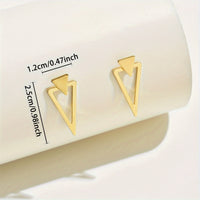 Modern Style Minimalist Triangle Drop Earrings