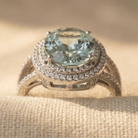 Vintage Aquamarine Oval Ring