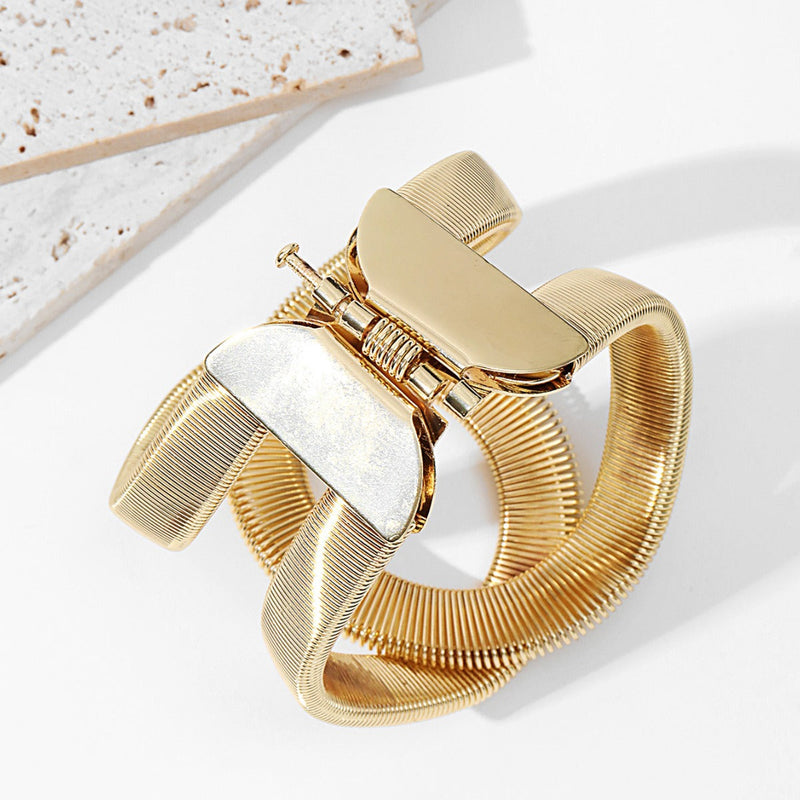 Elegant Dual Golden Bracelet