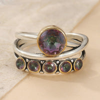 Elegant Bohemian Artistic Cubic Zirconia Inlaid Ring