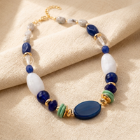 Elegant Geometric Irregular Bead Necklace