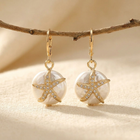Bohemian Summer Pearl Pendant Drop Earrings