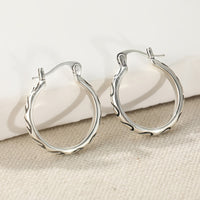 Vintage Textured Boho Hoop Earrings