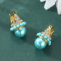 Bohemian Crown Hoop Gold Plated Earrings
