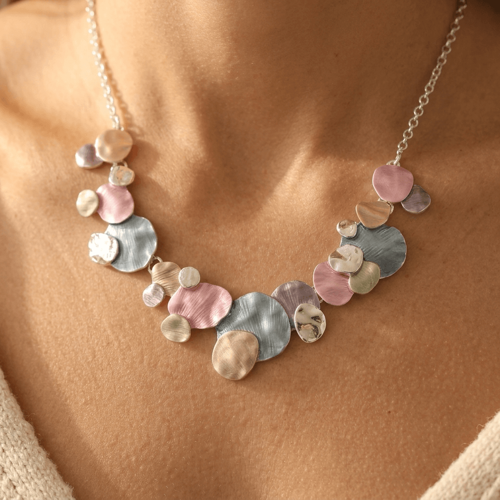 Alloy Colorful Enamel Geometric Round Jewelry Set