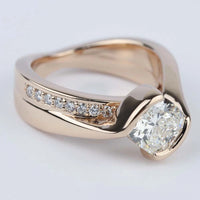 Elegant White Cubic Zirconia Gold Plated Rings