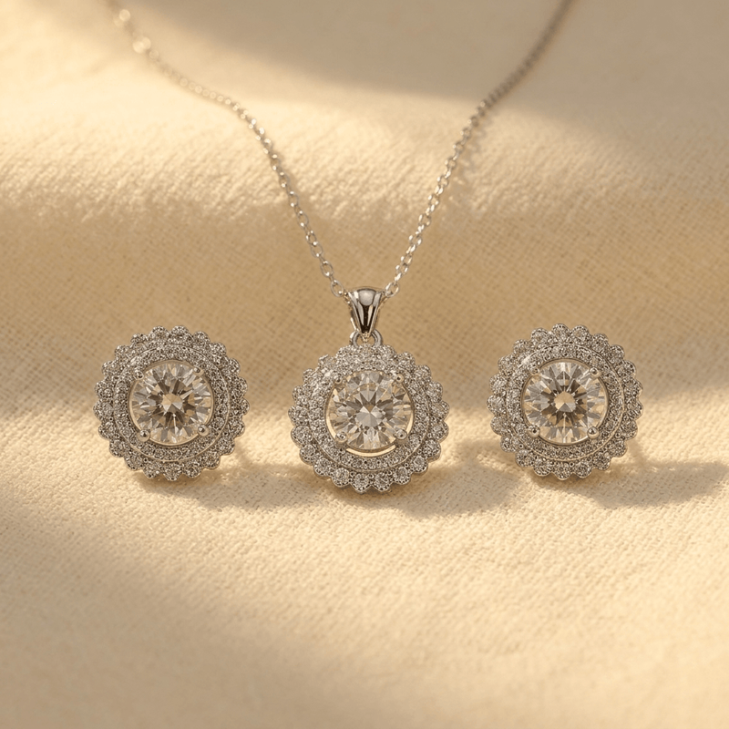 Geometric Round Bohemian Jewelry Set