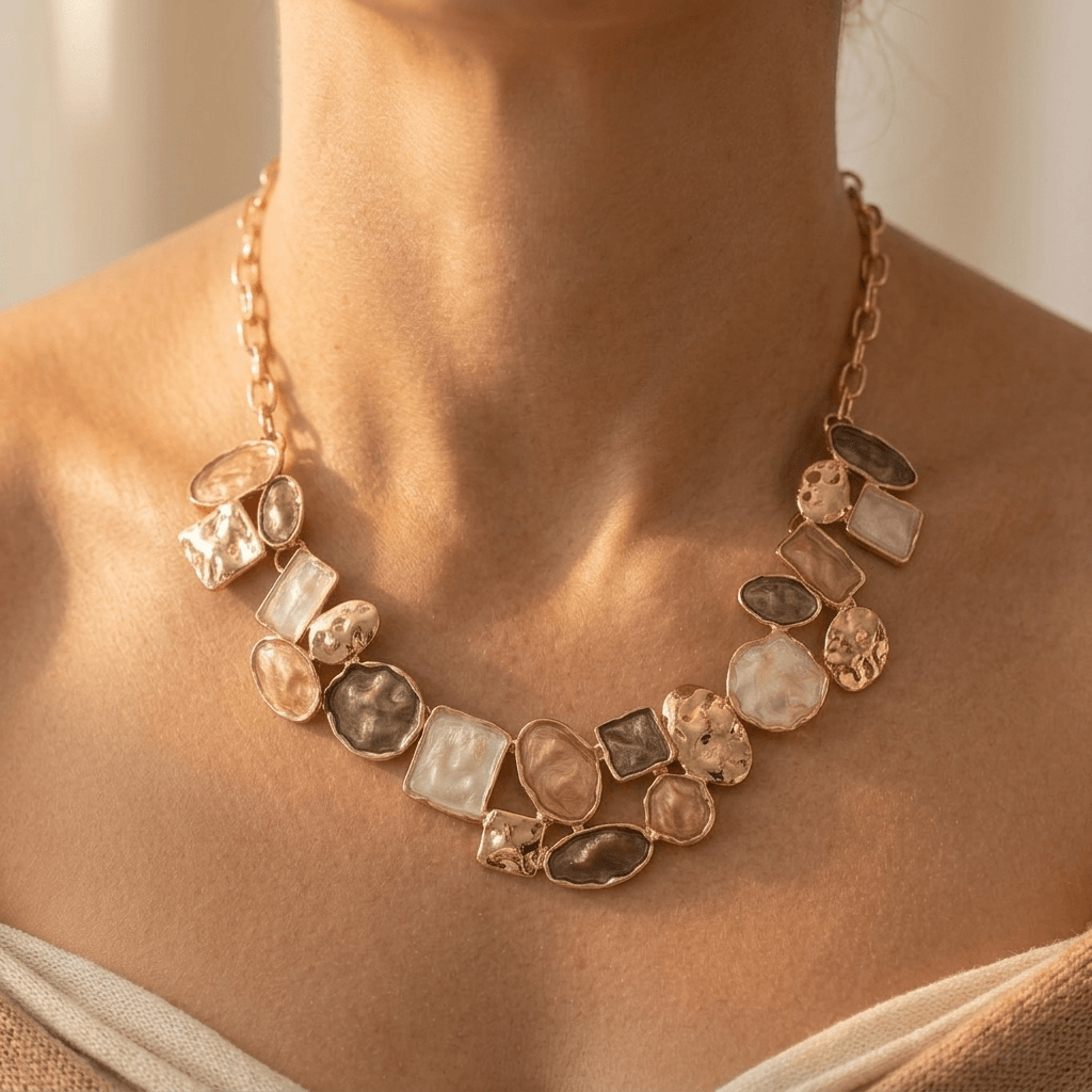 Alloy Enamel Geometric Jewelry Set