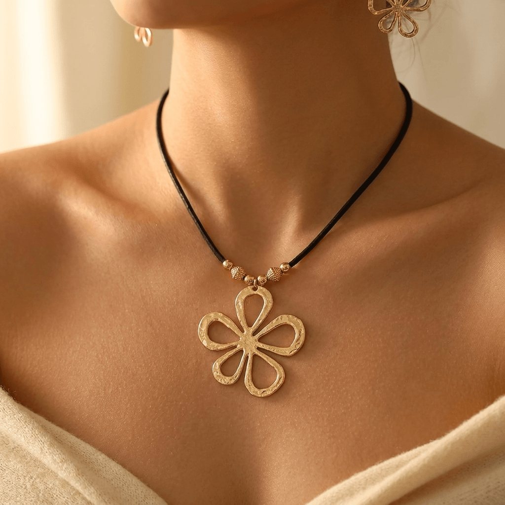 Hollow Flower Stud Jewelry Set