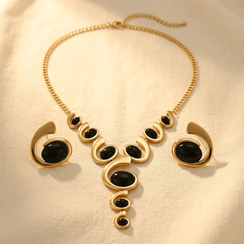 Gradient Shaped Y Necklace Set
